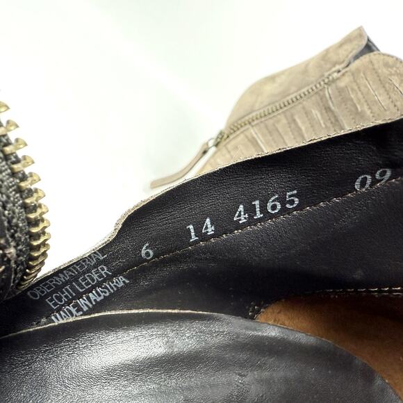 Paul Green Malibu Booties Womens 9 Leather Ankle Boots Boho Western Country - Picture 3 of 11